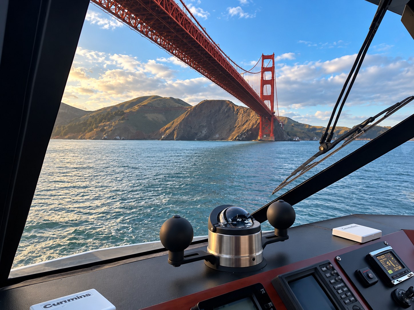 Heading out under the Golden Gate
